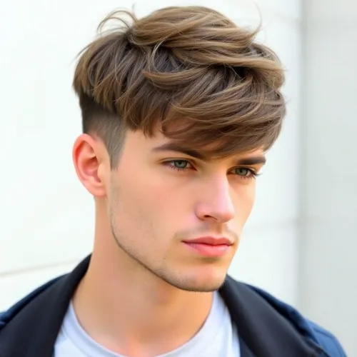 Best hairstyle for diamond face men India